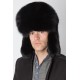 Black fox fur hat – Russian style